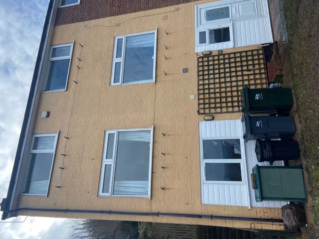 Cladding, after washing