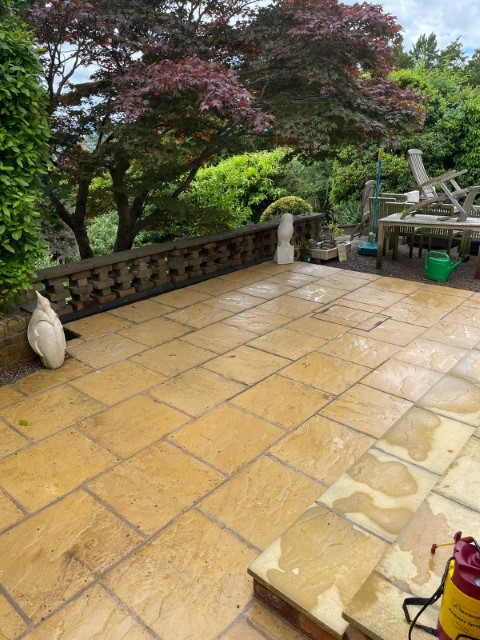 Patio, after jetwash