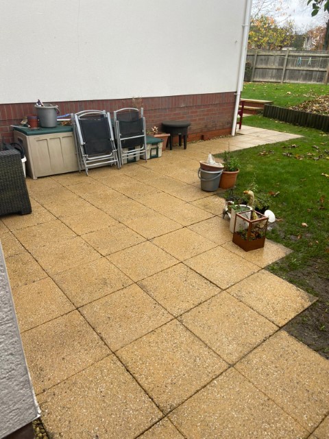 Patio, after jetwash