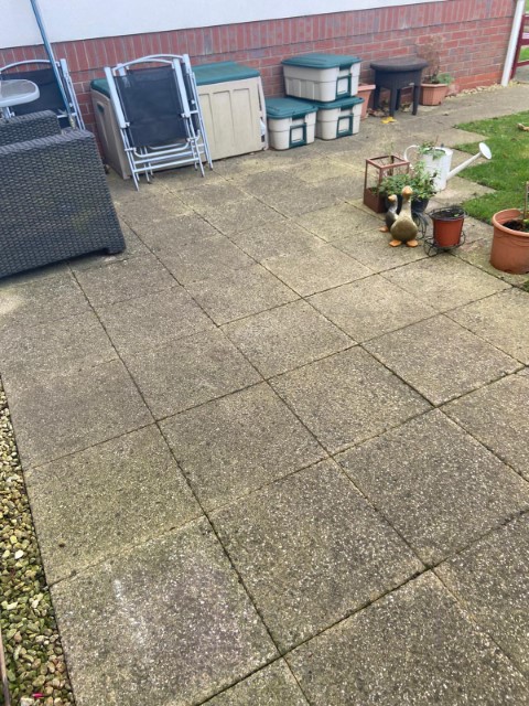 Patio, before jetwash